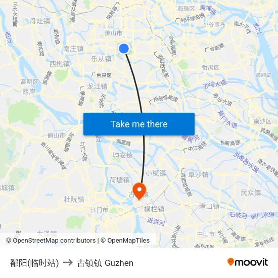 鄱阳(临时站) to 古镇镇 Guzhen map