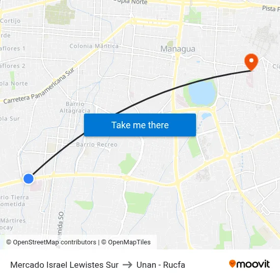 Mercado Israel Lewistes Sur to Unan - Rucfa map