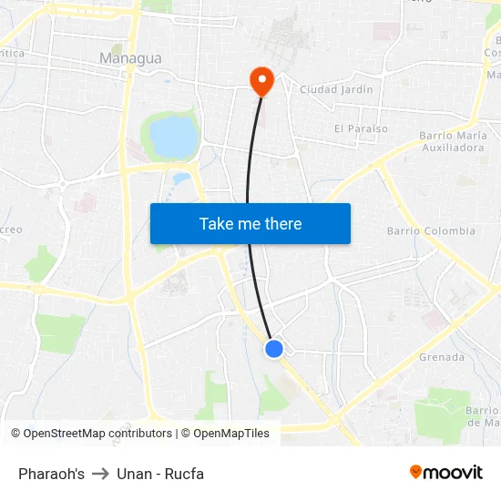 Pharaoh's to Unan - Rucfa map
