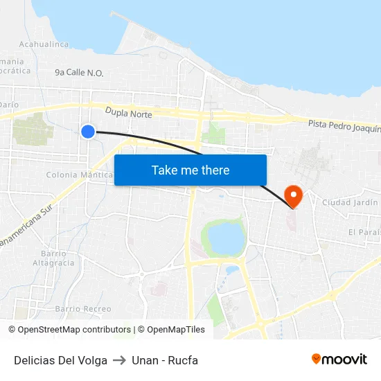 Delicias Del Volga to Unan - Rucfa map