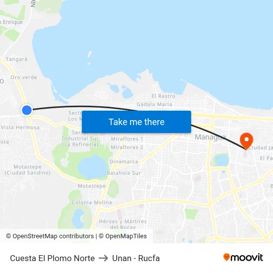 Cuesta El Plomo Norte to Unan - Rucfa map