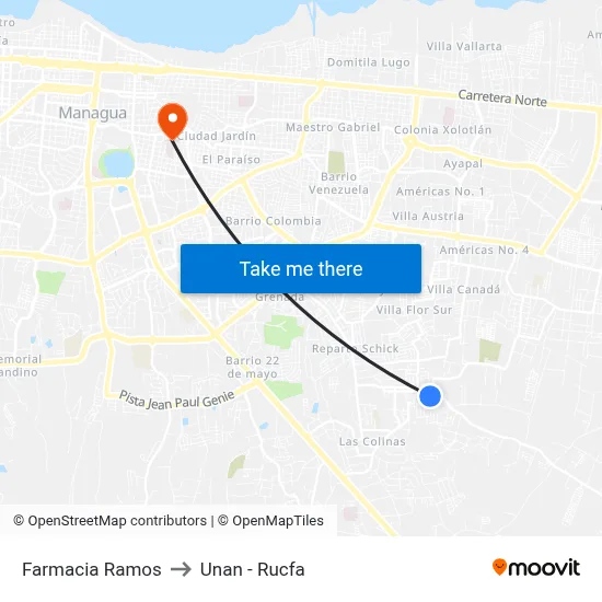 Farmacia Ramos to Unan - Rucfa map