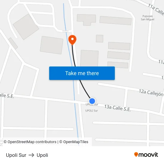 Upoli Sur to Upoli map