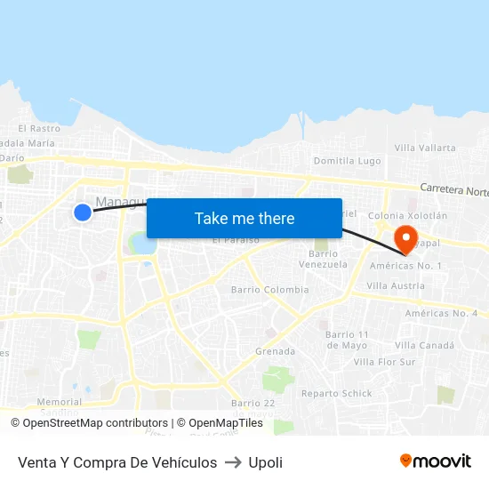 Venta Y Compra De Vehículos to Upoli map