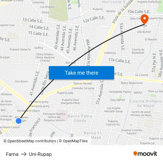 Fama to Uni-Rupap map