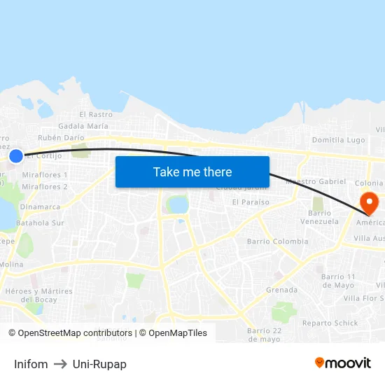 Inifom to Uni-Rupap map