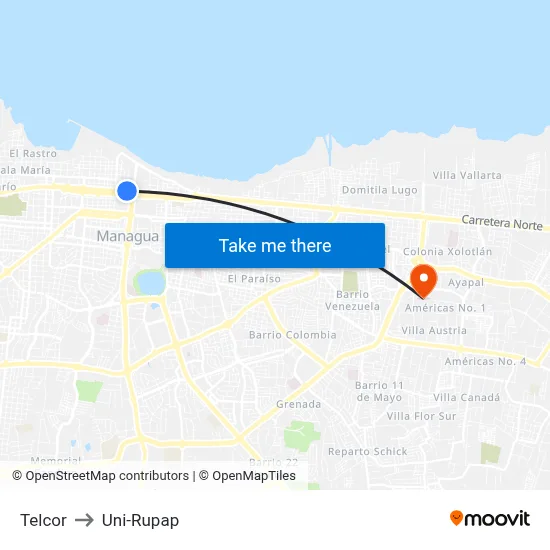 Telcor to Uni-Rupap map