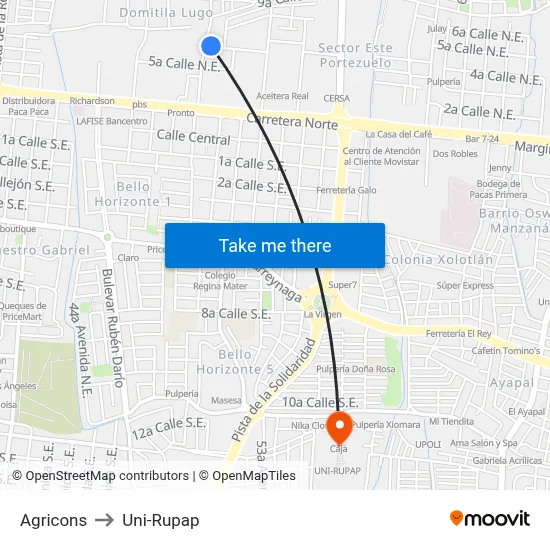 Agricons to Uni-Rupap map