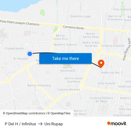 P Del H / Infinitus to Uni-Rupap map