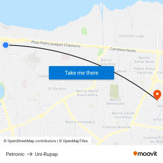 Petronic to Uni-Rupap map