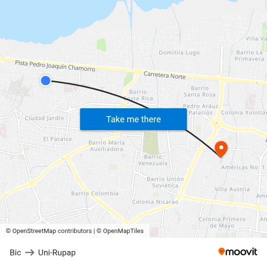 Bic to Uni-Rupap map