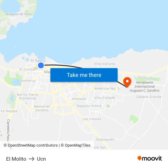 El Molito to Ucn map