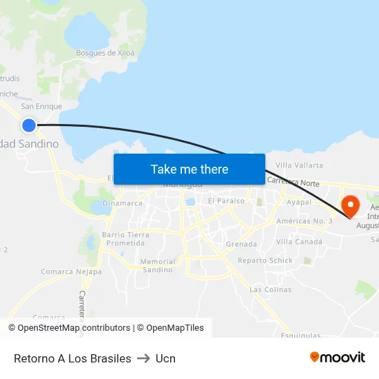 Retorno A Los Brasiles to Ucn map