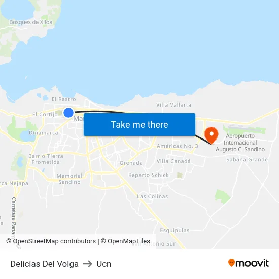 Delicias Del Volga to Ucn map