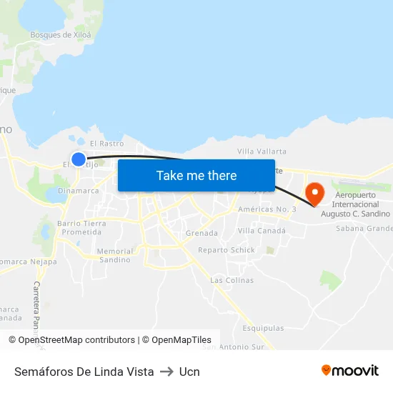 Semáforos De Linda Vista to Ucn map