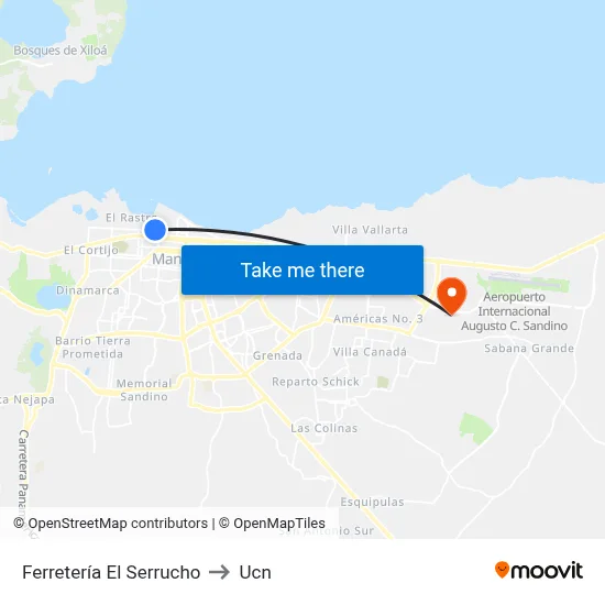 Ferretería El Serrucho to Ucn map
