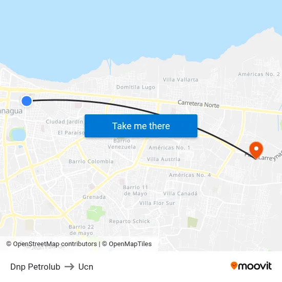 Dnp Petrolub to Ucn map