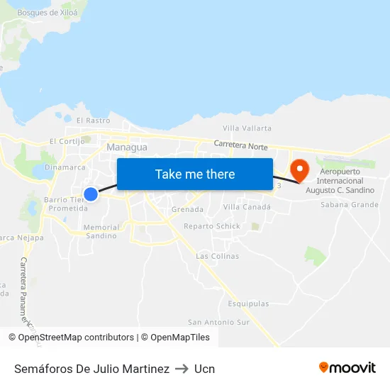 Semáforos De Julio Martinez to Ucn map