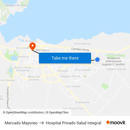 Mercado Mayoreo to Hospital Privado Salud Integral map