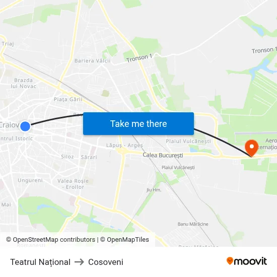 Teatrul Național to Cosoveni map