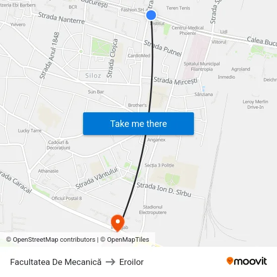 Facultatea De Mecanică to Eroilor map