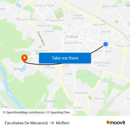 Facultatea De Mecanică to Mofleni map