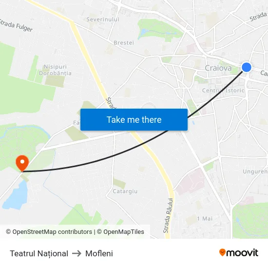 Teatrul Național to Mofleni map