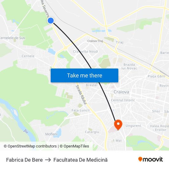 Fabrica De Bere to Facultatea De Medicină map