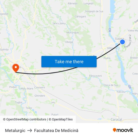 Metalurgic to Facultatea De Medicină map