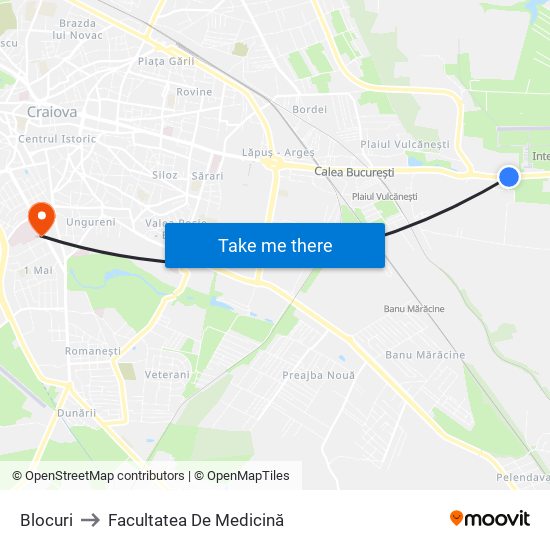 Blocuri to Facultatea De Medicină map