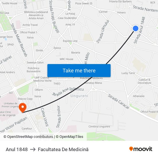 Anul 1848 to Facultatea De Medicină map