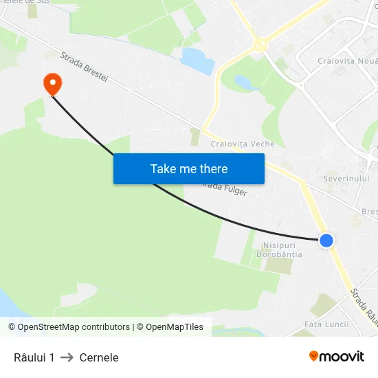 Râului 1 to Cernele map