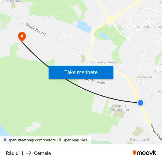 Râului 1 to Cernele map