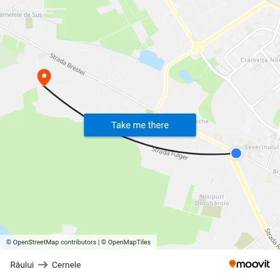 Râului to Cernele map