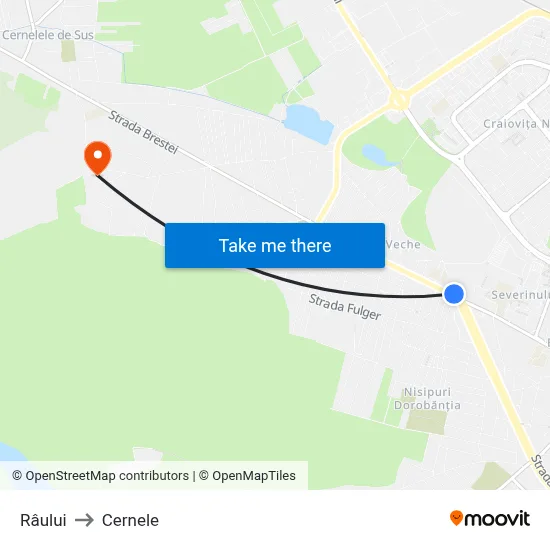 Râului to Cernele map