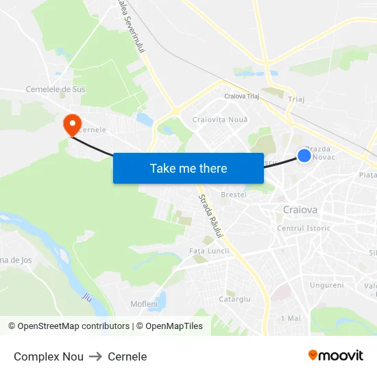 Complex Nou to Cernele map