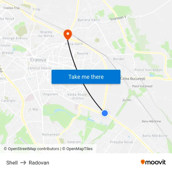 Shell to Radovan map