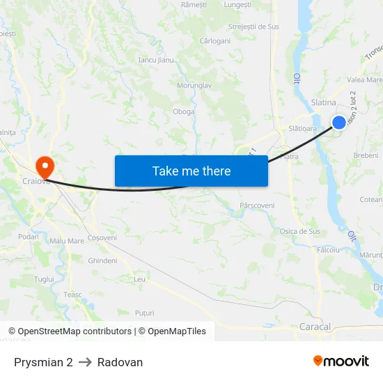 Prysmian 2 to Radovan map