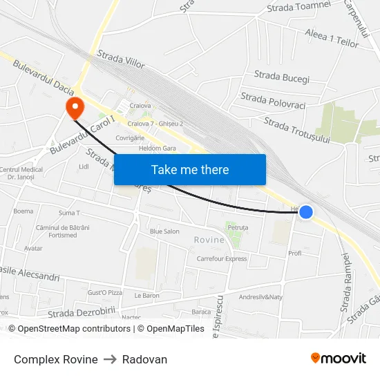 Complex Rovine to Radovan map