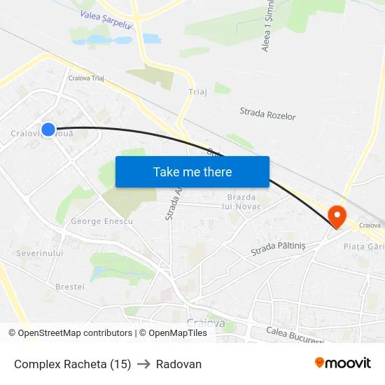 Complex Racheta (15) to Radovan map