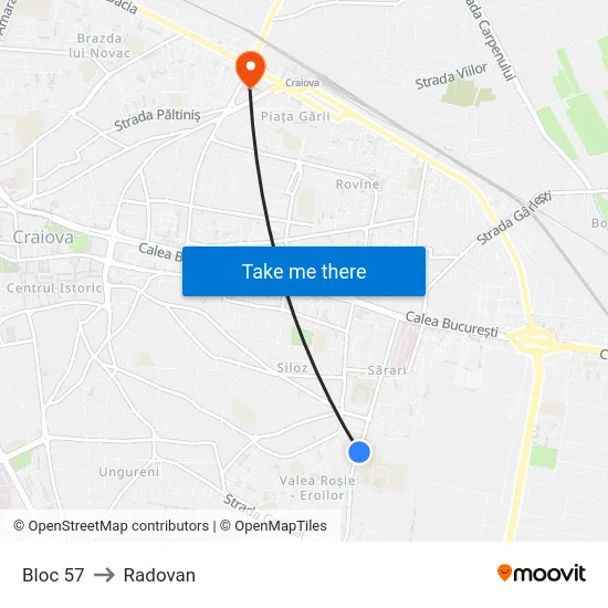 Bloc 57 to Radovan map