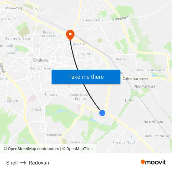 Shell to Radovan map