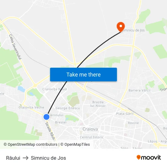 Râului to Simnicu de Jos map