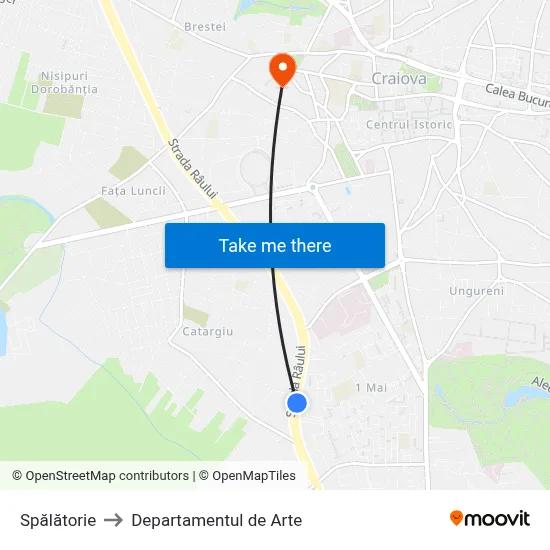 Spălătorie to Departamentul de Arte map