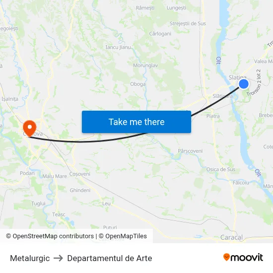 Metalurgic to Departamentul de Arte map