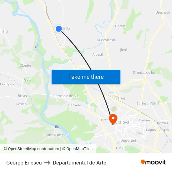 George Enescu to Departamentul de Arte map