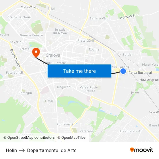 Helin to Departamentul de Arte map