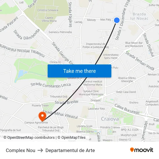 Complex Nou to Departamentul de Arte map