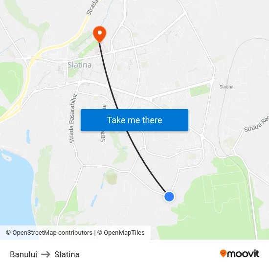 Banului to Slatina map