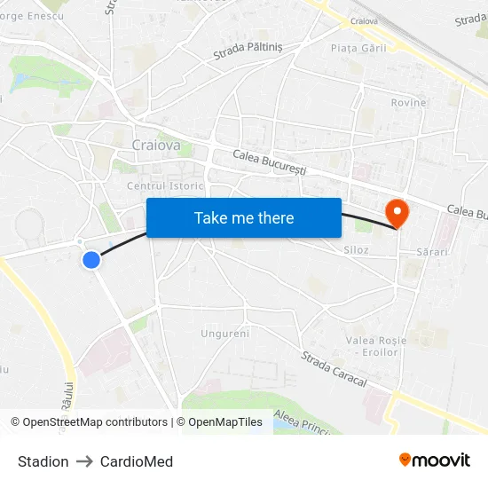 Stadion to CardioMed map